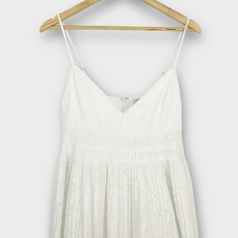 NICHOLAS Featherington Eyelet Empire Waist Midi Dress‎ EUC Size 2 Cottagecore